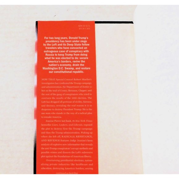 Radicals Resistance and Revenge by Jeanine Pirro 1st Ed 2016 Hardback Jacket - Picture 3 of 6